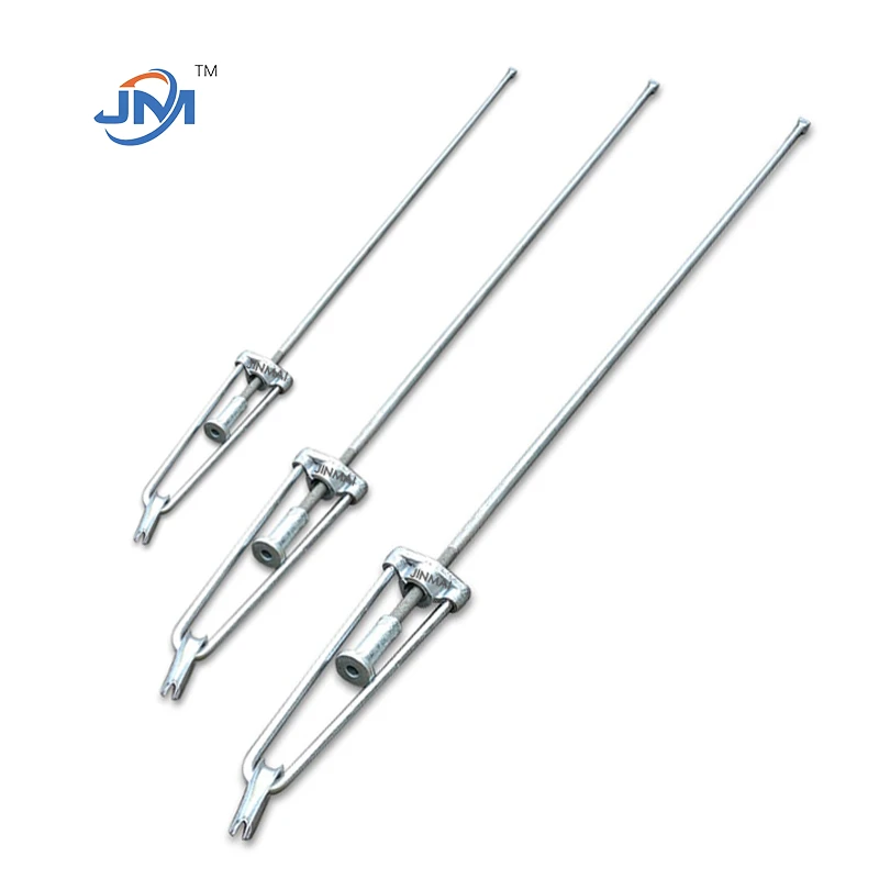 Justerbar buetype stagstang med bundplade varmgalvaniserede OEM-produkter