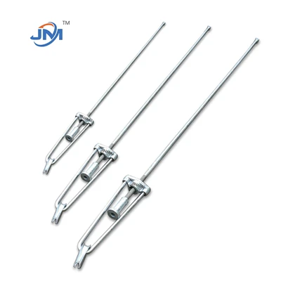 Justerbar buetype stagstang med bundplade varmgalvaniserede OEM-produkter